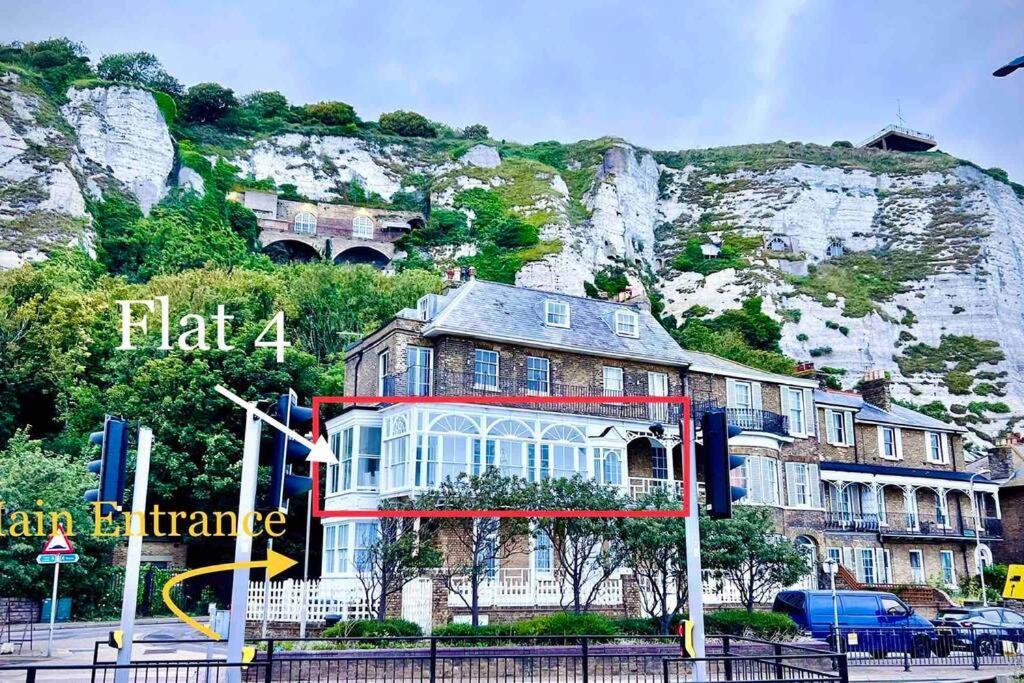Flat 4 Marine Parade House, 1 East Cliff- Next To Dover Port, White Cliffs, Beach, Castle Zewnętrze zdjęcie