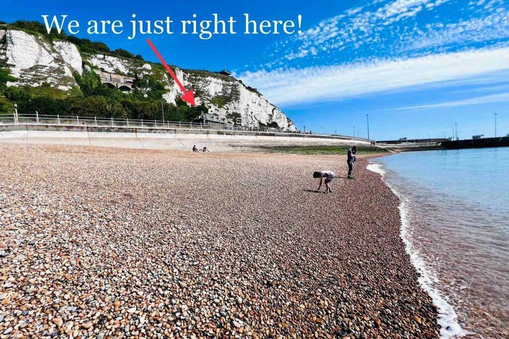 Flat 4 Marine Parade House, 1 East Cliff- Next To Dover Port, White Cliffs, Beach, Castle Zewnętrze zdjęcie